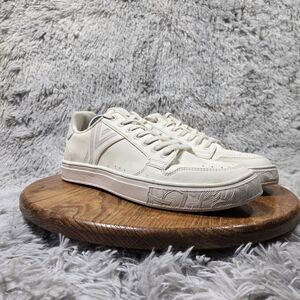 YY Nation Stratus Men 10 W11.5 Cactus Triple White Vegan Leather Unisex Sneakers